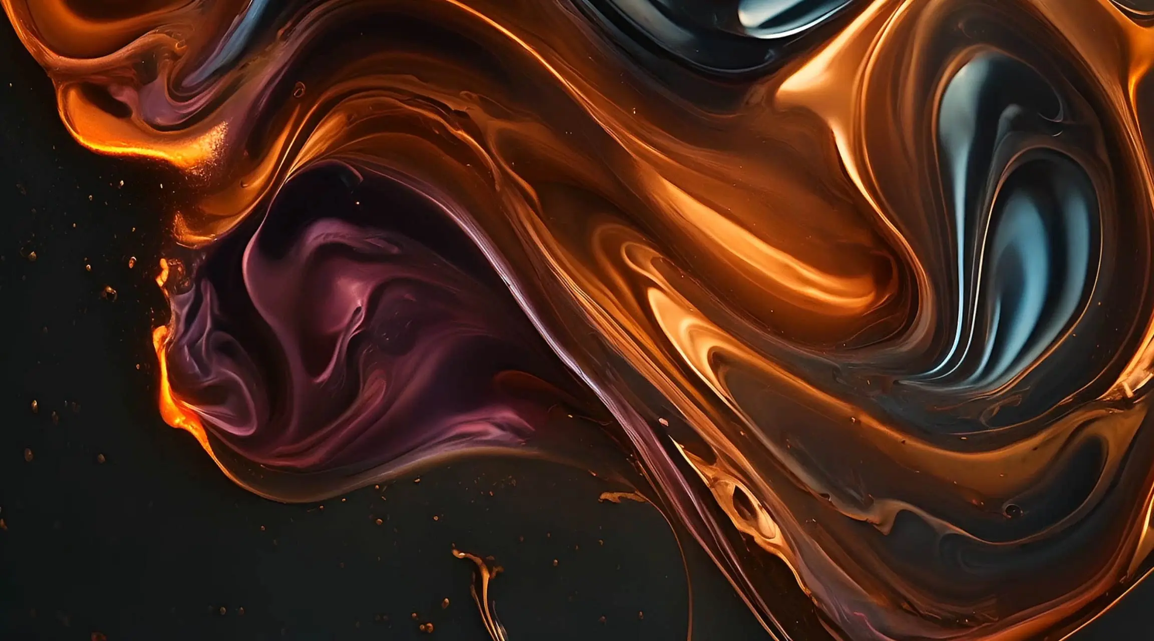 Molten Color Swirls Dynamic Fluid Art Animation